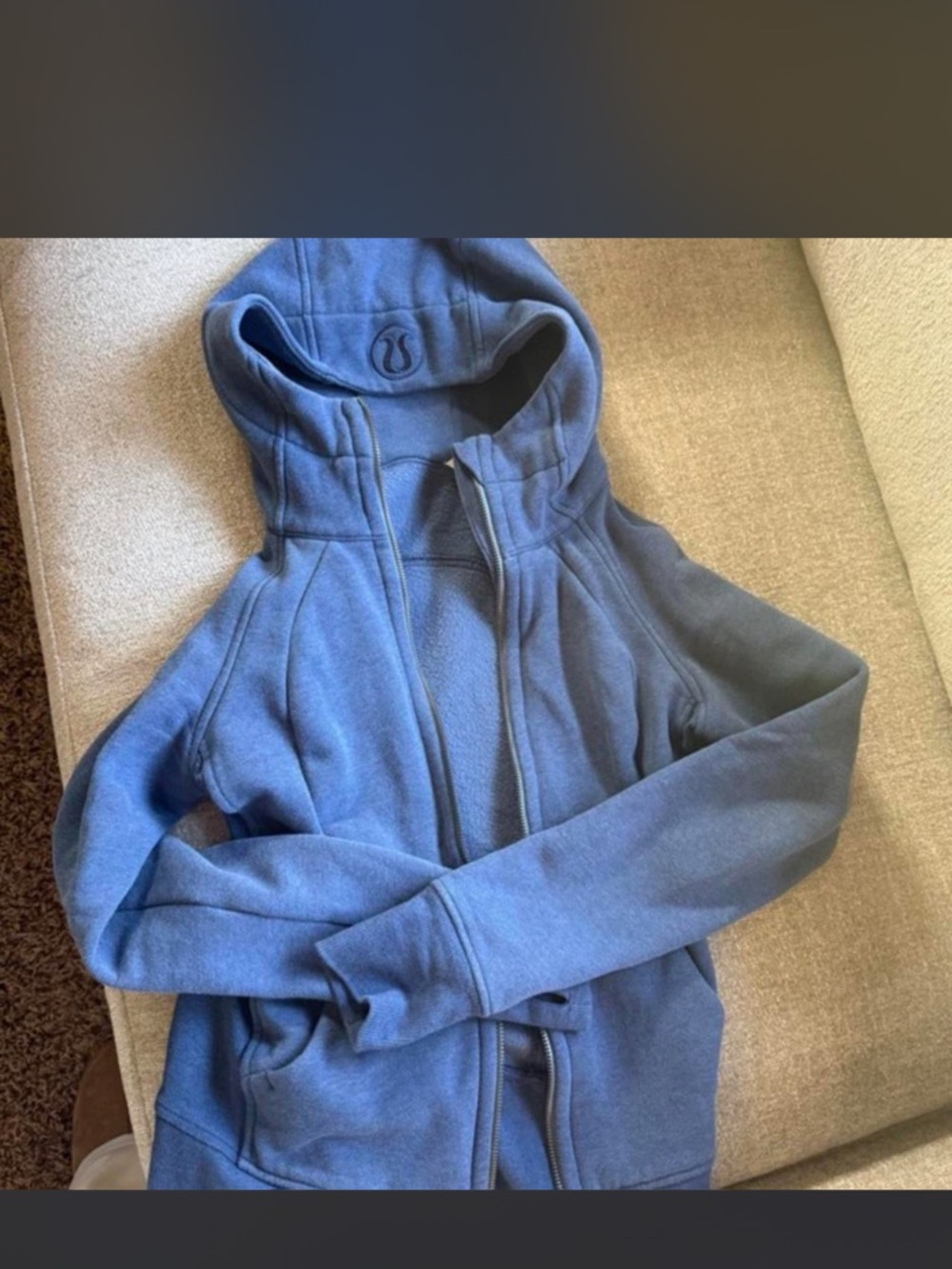 lululemon athletica Navy Blue Full-Zip Hoodie